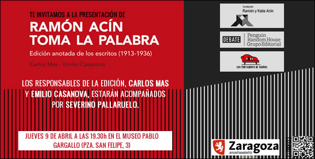 Presentación de RAMÓN ACÍN TOMA LA PALABRA