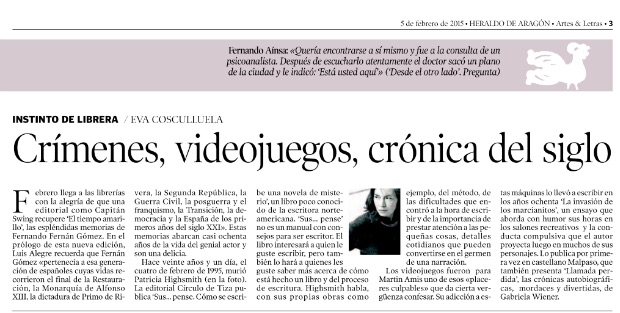 Crímenes, videojuegos, crónica del siglo