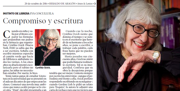 Cynthia Ozick: Compromiso y escritura