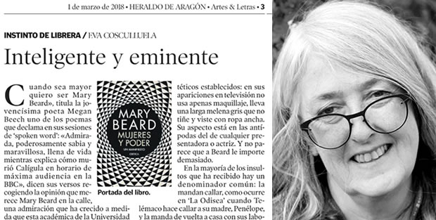 Mary Beard: Inteligente, eminente, elocuente