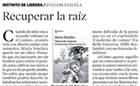 María Sánchez: Recuperar la raíz